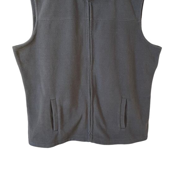 BASIC EDITION Kmart Men's Full Zip Fleece Vest Gray XL Outdoor Gorpcore Casual - Picture 5 of 9